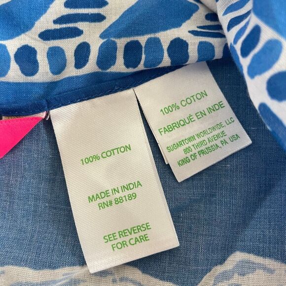 NWT Lilly Pulitzer Sharol Pareo Swim Cover Up in Barton Blue - One Size - Picture 8 of 8